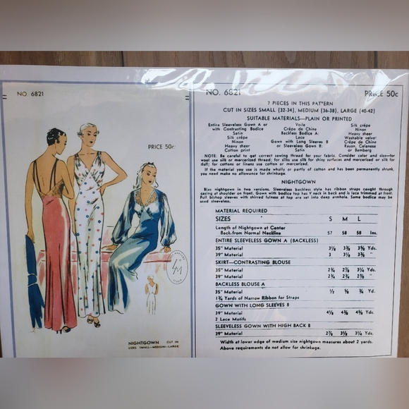 Vintage 1930's Dress Patterns, Uncut - Picture 3 of 10